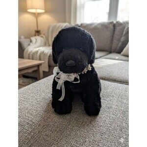 Douglas The Black Dog Vineyard Haven Plush Labrador Retriever Flower Collar